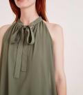 Chiffonbluse oliv