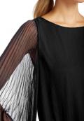 Chiffonbluse schwarz