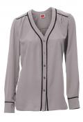 Chiffonbluse taupe