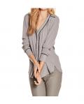 Chiffonbluse taupe