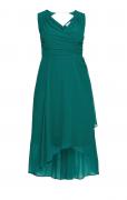 Chiffonkleid smaragd Gr. 48