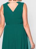 Chiffonkleid smaragd Gr. 48