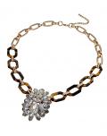 Collier mit Strass goldfarben