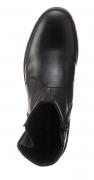 Damen-Leder-Bikerboots schwarz