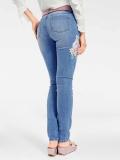 Damen-Slim-Jeans hellblau