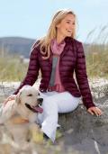 Daunen-Steppjacke bordeaux