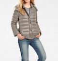 Daunenjacke/-Weste taupe