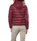 Daunenjacke mit Kapuze bordeaux