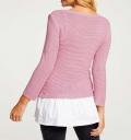 Designe-2-in-1 Pullover rosé