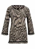 Designe-Jacquardpullover sand