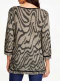 Designe-Jacquardpullover sand