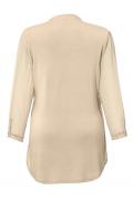 Designer-2-in-1 Bluse mit Pailletten sand