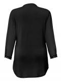 Designer-2-in-1 Bluse mit Pailletten schwarz