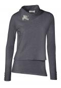 Designer-2-n-1-Pullover grau