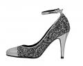 Designer-Abend-Pumps silber