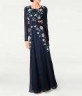 Designer-Abendkleid marine