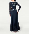 Designer-Abendkleid marine