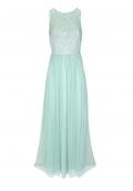 Designer-Abendkleid mit Pailletten mint