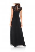 Designer-Abendkleid mit Spitze schwarz