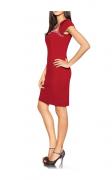 Designer-Abendkleid mit Strass rot Gr.34