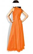 Designer-Abendkleid orange