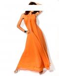 Designer-Abendkleid orange