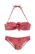 Designer-Balconett-Bikini pink-orange