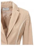 Designer-Blazer beige-weiß Gr. 38