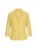 Designer-Blazer mit Bogenkanten gelb