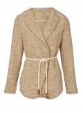 Designer-Blazer mit Gürtel beige