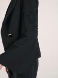 Designer-Blazer mit Spitze schwarz