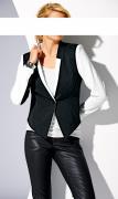 Designer-Blazer schwarz-ecru