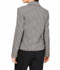 Designer-Blazer schwarz-ecru-gemustert