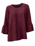 Designer-Bluse aubergine