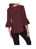 Designer-Bluse aubergine