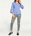 Designer-Bluse blau