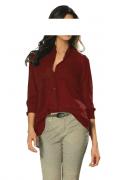 Designer-Bluse bordeaux