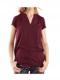 Designer-Bluse bordeaux