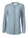 Designer-Bluse grau-blau