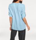 Designer-Bluse hellblau