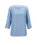 Designer-Bluse hellblau