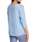 Designer-Bluse hellblau