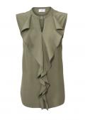 Designer-Bluse khaki