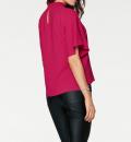 Designer-Bluse mit Cut-Out pink