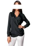 Designer-Bluse schwarz