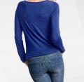 Designer-Blusenshirt blau