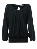 Designer-Blusenshirt schwarz