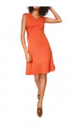 Designer-Bodyforming-Prinzesskleid orange Gr. 36