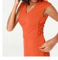 Designer-Bodyforming-Prinzesskleid orange Gr. 36