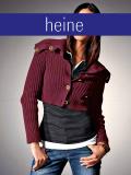 Designer-Bolerostrickjacke bordeaux